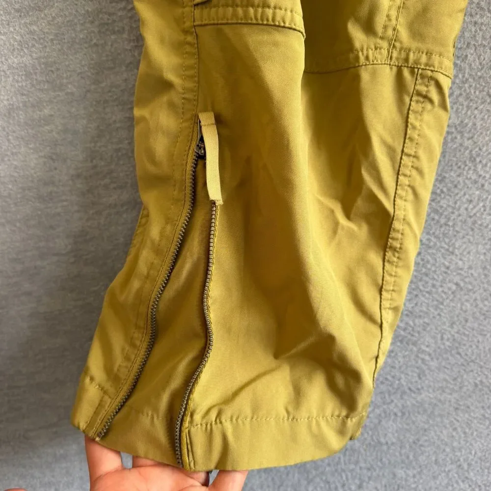 Free People FP Movement Spring Trekker Pants M Harem Khaki Oversized Drop Crotch
